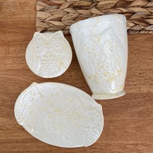 Anthropologie Owl Bathroom Accessories